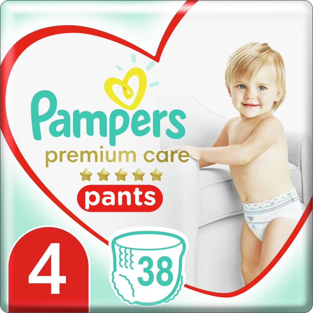 Pampers Plienkové nohavičky Premium Care Pants 4 (9-15 kg) Maxi 38 ks